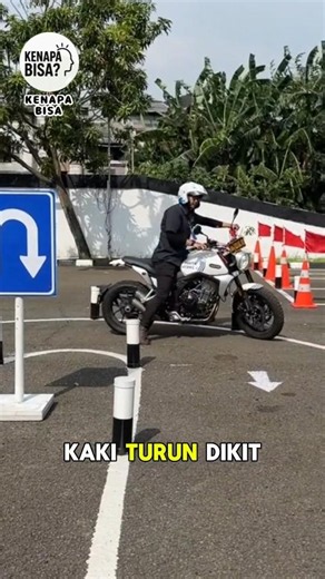 kok pas ujian sim gk boleh turunin kaki sama sekali?! #automobile #motor #test #modifikasi #ujian