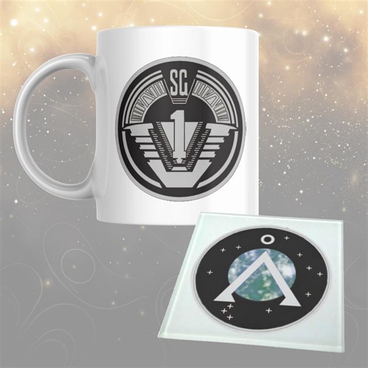 Stargate Mug - Stargate SG-1 - SG-1 Patch and Earth Planet Patch - Gift Set, Mug & Coaster Available - Etsy
