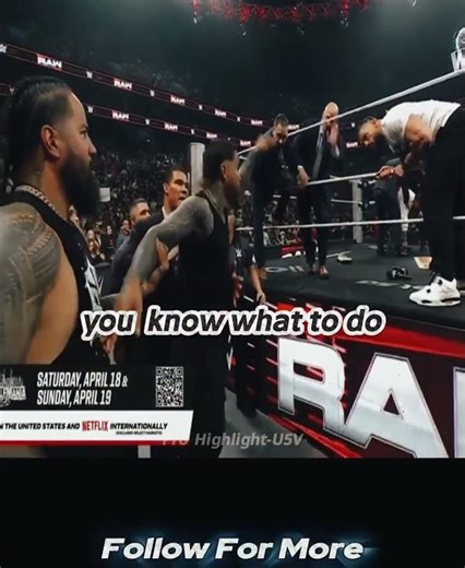 finally otc attacked cm punk before wrestlemania highlight-edit #wwe #wwe fan #shorts