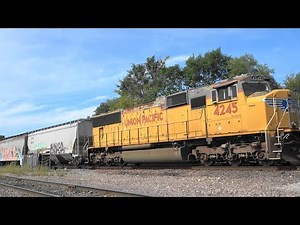 UP 2744 Leads a Freight, Clinton, IA 9/15/2024