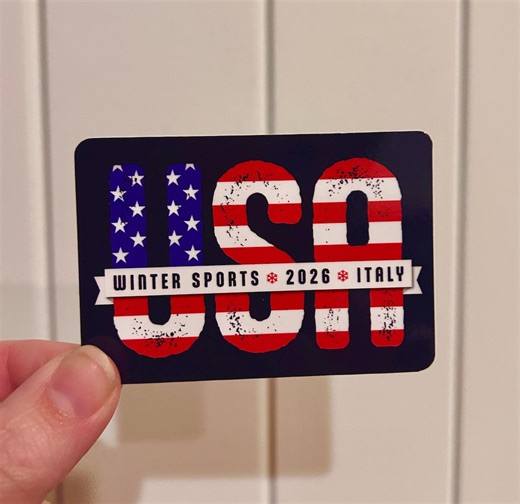 USA 2026 Winter Sports Sticker | Waterproof Car Decal - Etsy
