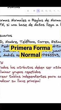 1FN Database Normalization