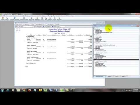 QuickBooks For Real Estate - How To Create a Rent Roll Report