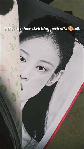 POV: You love sketching portraits 🎨☁️ #AestheticArt #Portraits #music