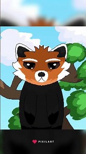 Redpanda #pixilart #pixelart