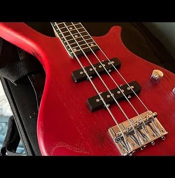 Glarry GW101 36in Kid’s Electric Bass Guitar Red - Unboxing