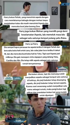 Bukan karena dia obses, tapi karena dia sudah menaruh seluruh hidupnya di sana. Kalian indah Harqeel ❤️ Har tetap di samping aqeela ya ❤️❤️ #asmaragenz #sinetronsctv #aqeelacalista #harryvaughan