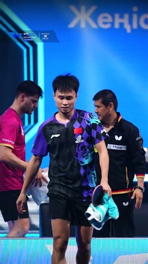 An intense and incredible five-game clash goes Zhou Qihao's way! 🌟 #WTTAstana #TableTennis