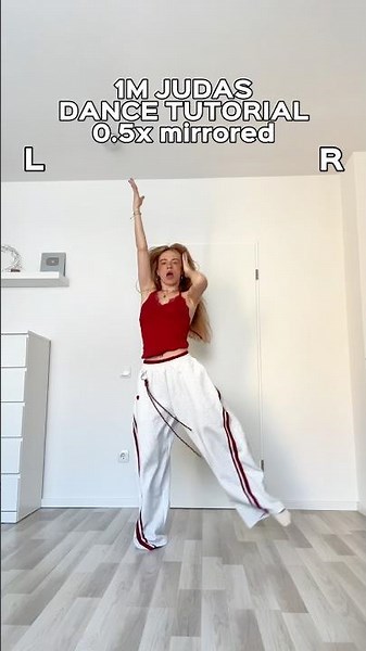 1 Million Dance Studio Judas dance tutorial mirrored 0.5x | Diana