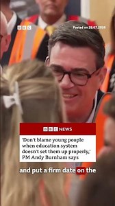 PM Andy Burnham committed to reducing numbers of Neets with education reform. #BBCNews