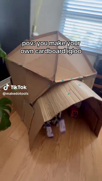 Create a Fun Indoor Cardboard Igloo for Kids