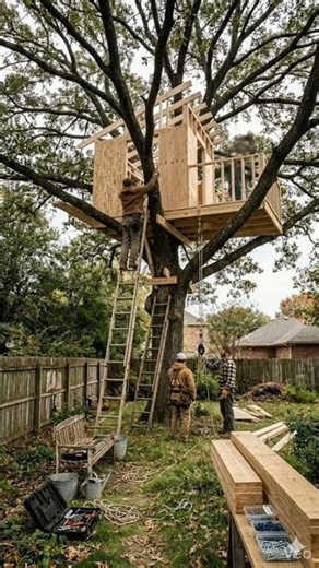 Amazing Treehouse Build Transformation | Backyard Turned Into Dream Kids Playhouse