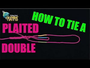 How to Tie a Plaited Double Knot - Tackle Tactics Animated Knot Series