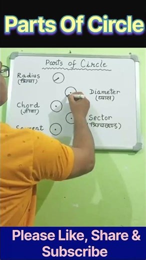 🎯👉Parts Of Circle l Geometry Tricks l#shorts#shortsvideo