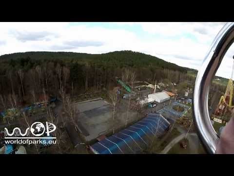 Freizeitland Geiselwind T-Rex Tower On Ride - Free Fall Tower - Freifall Turm