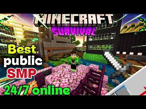 🔥 New public 😎 server for Minecraft Java+pe+pojav 🥀Best SMP 🌿24/7 online joint now