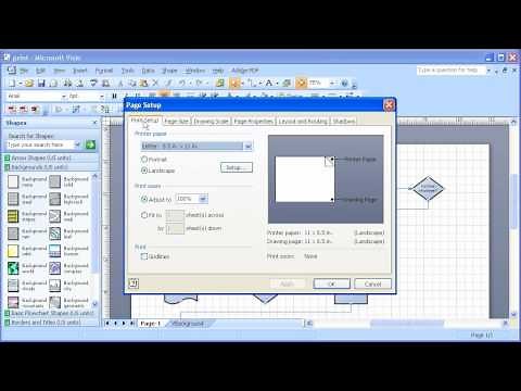 1.2 Microsoft Visio 2007: Exploring Interface and Using Page Setup