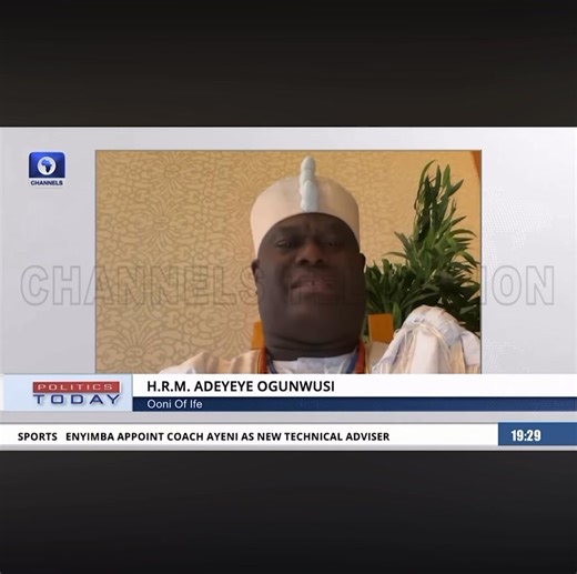 Ooni 🗣️ we know that the bandit are now closed to Yorubaland we will chase them back , in history the bandit never defeat Yoruba people and this time history will surely repeat itself , we are working with our local security agencies to comb our bush and forest We the Yoruba people are the most accommodative tribe in Nigeria we will not allow insecurity to scattered our land This is the time to use one voice and chase the bandit back 🥰❤️😍 Credited: Channel Television | Ile-ife Oduduwa legacy 