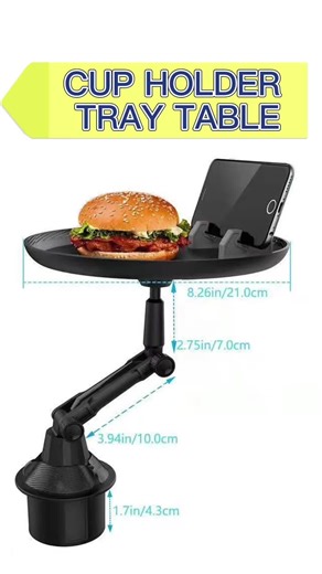 b.S.T Ep002: Cup Holder Tray Table #tiktokmademebuyit #amazonfinds #productreview #cupholder #carhacks #car