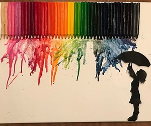 Melted Crayon Art