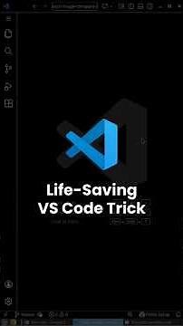 VS Code Life Saving Trick for Developers | #programming #coding