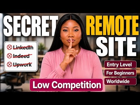 5 SECRET Remote Job Sites With Low Competition (Entry Level Roles)