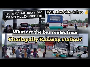 Bus routes to Charlapally Railway station || Most asked video is here ✌️ #vlog #newvlog #ytshorts