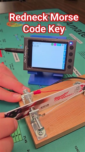 Redneck Morse Code Key #morsecode #hamradio #practice #diy #country