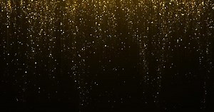 Shimmering Golden Glitter Particles Background