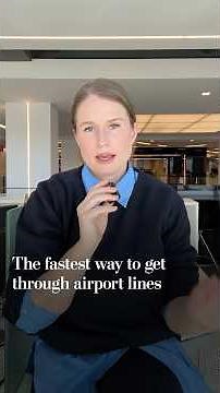 The fastest way to get through airport lines