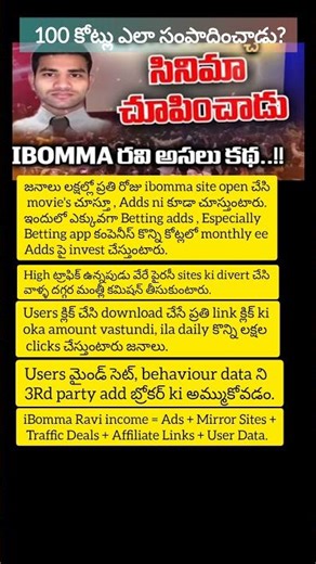How iBomma Ravi Earned Crores? Full Business Breakdown #ibommaravi #ibomma #ibommaarrest