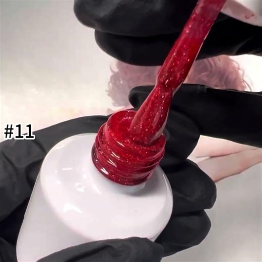 ✨ Auspicious Red Flash Gel that shines with every movement.