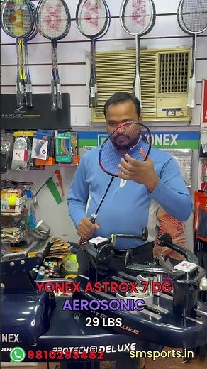Yonex Astrox 7 Dg with Yonex Aerosonic Strings At 29 lbs | sm sports #badminton #yonex