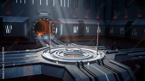 Sci-fi portal video transition. Useful as intro or a transition video High-quality 4K 3D rendering