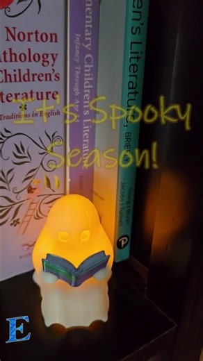 Cutest Little Ghost with a Book 👻 Watch Him Glow! #3dprinting #halloween #satisfying #shorts