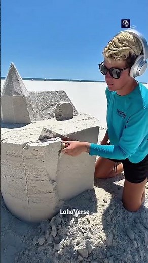 They Destroyed His Sand House But He Never Gave Up 😱