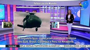 141K views · 1.3K reactions | Canal internacional Telesur denuncia silêncio da midia brasileira sobre os exercícios militares conjuntos com os EUA que estão sendo realizados pela primeira vez na Amazônia brasileira. Diferente da grande mídia brasileira que omitiu completamente o fato em seus telejornais nacionais, o canal venezuelano exibiu ao longo da semana diversas reportagens sobre o evento militar, que segue até o dia 13/11. | Televisão do Mundo | Facebook