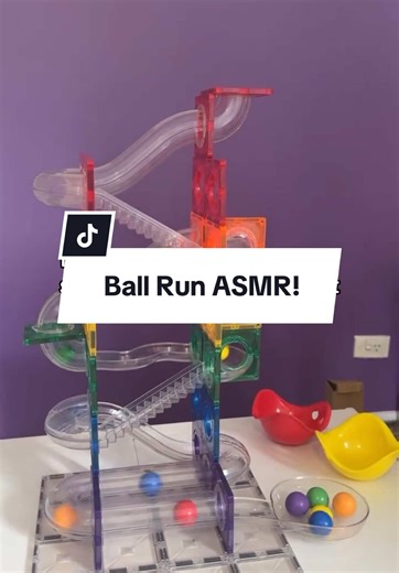 Satisfying Ball Run Toy Experience with ASMR Sounds