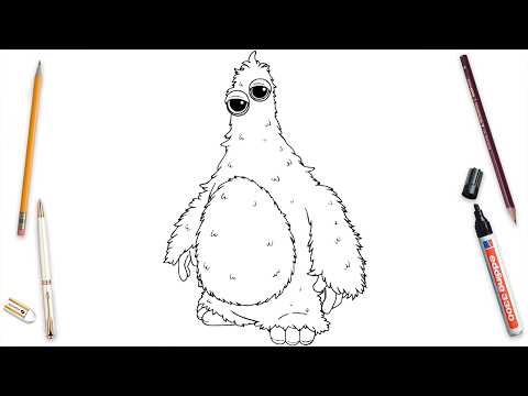How To Draw Chum Chompkins Easy Step By Step | Poppy Playtime Chapter 5 | Poppy Playtime Art Lesson