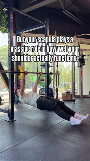 Your shoulder blade is supposed to move