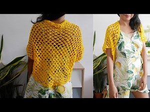 Quick crochet summer shrug pattern