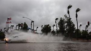 California hit by rare tropical storm and 5.1 magnitude earthquake
