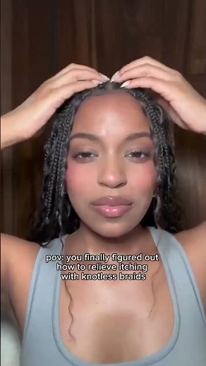 Itchy scalp while you have braids can get really uncomfortable and this is a great way to relieve th