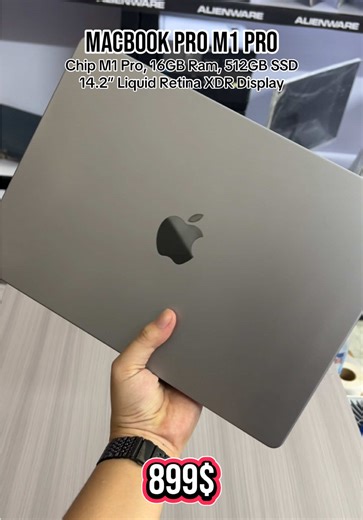 MacBook Pro M1 Pro 2021 🤩 Price : 899$ ✅ ———- -CPU: Apple M1 Pro chip -Ram: 16GB unified memory -Storage: 512GB SSD -Display: 14.2