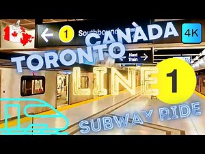 TORONTO, CANADA 🇨🇦 – LINE 1, TTC RIDE FROM VAUGHAN METROPOLITAN CENTRE TO FINCH – 4K SUBWAY RIDE