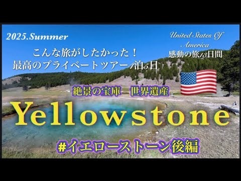 2025.Summer 夏 一生に一度は行ってみたいアメリカ イエローストーン国立公園4泊5日 最高のプライベートツアー#イエローストーン国立公園 #yellowstonenationalpark