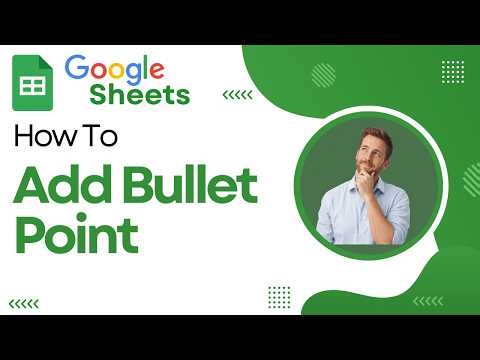How To Add Bullet Points In Google Sheets 2026