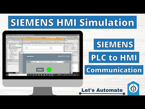SIEMENS PLC to HMI Communication | SIEMENS HMI Simulation | SIEMENS HMI Programming Tutorial