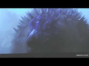 Godzilla vs. Mechagodzilla (1974) - Anguirus emerges from underground