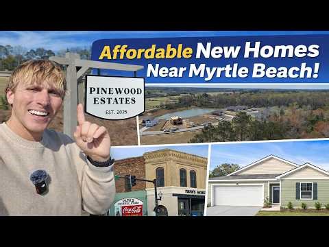 You Can Still Buy a New Home Under $300K Near Myrtle Beach | Pinewood Estates Tour